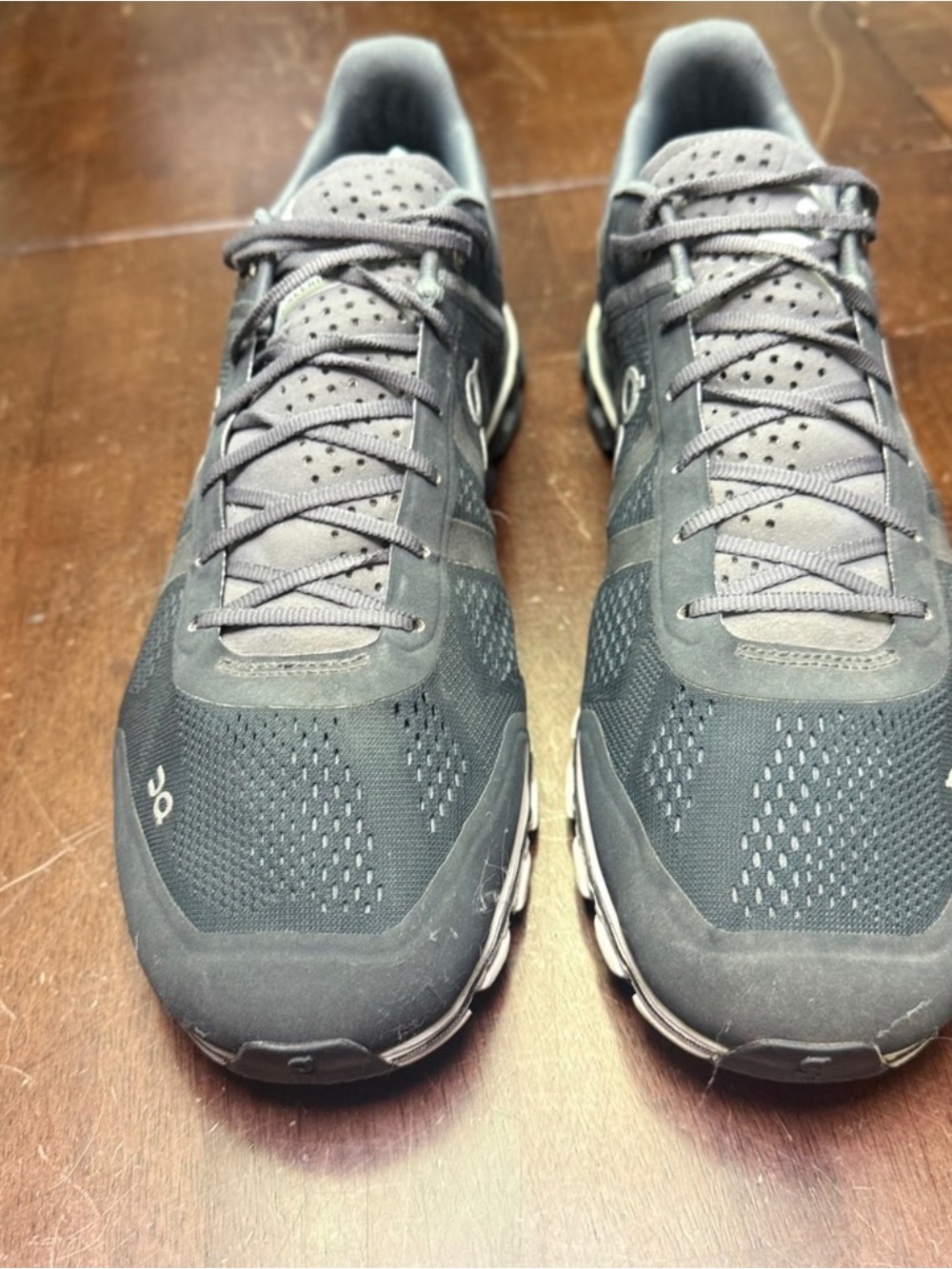 On Running Men's Cloudstratus Athletic Shoes in Dark Gray - Picture 5 of 8